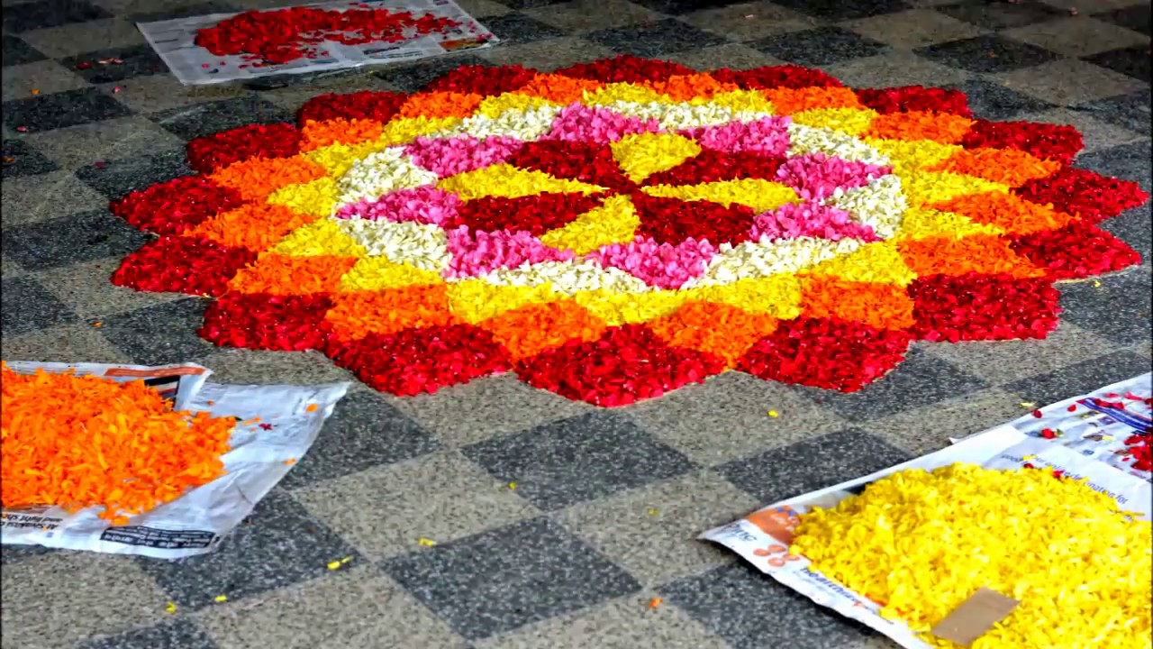 Onam Flower Carpet Simple Designs Best Flower Site