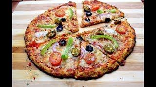 Cauliflower pizza recipe - Cauliflower pizza crust - Gluten free pizza - Keto pizza recipe