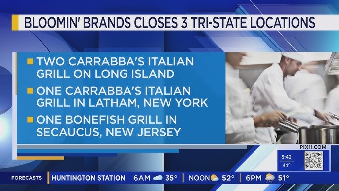 Carrabba S Italian Grill Bonefish Grill Locations Close In Ny Nj