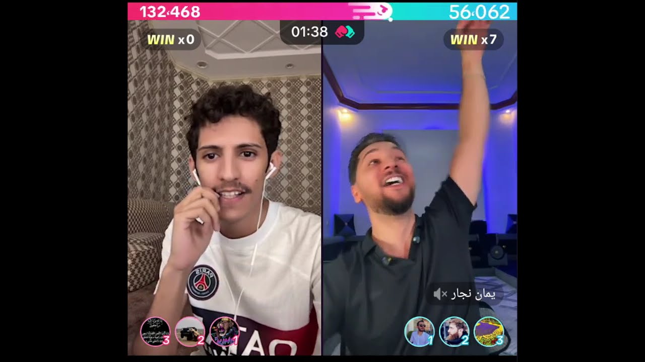 سعود بن خميس يصدم يمان النجار من قوة الصوت بعد غياب