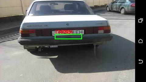 Realtime Automatic Number Plate Recognition (ANPR) on Android