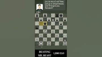 Beating Mr. Beast in Chess #chess #mrbeast #chesscom