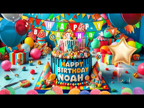 Happy Birthday NOAH! 🎉 A Special Birthday Song Just for NOAH! 🎶 The Ultimate Celebration Video!