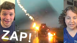 Chaser Caught LIGHTNING hitting SUV! - SkyPi News July 5th, 2021