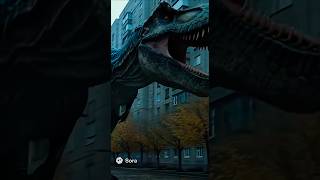 🦖 Тираннозавр бегает на районе 👀😱 #тираннозавр #sora #sora2 #ужас #динозавры #trex