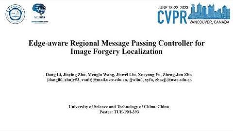 [CVPR 2023] Edge-aware Regional Message Passing Controller for Image Forgery Localization