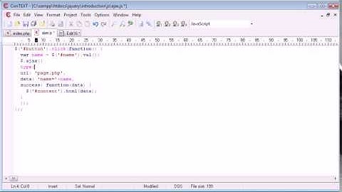 jQuery Tutorial   104   Changing AJAX data type