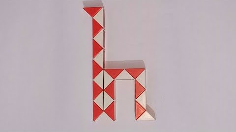 Make a Alphabet H with Snake Cube