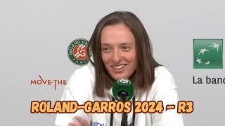 Iga Swiatek Post-Match Interview | Roland-Garros 2024 - Round 3