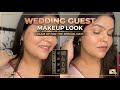 Self Wedding Guest Makeup look💄|Step by Step|Easy Step by Step|Glowy Base|Saree look #makeup #saaree