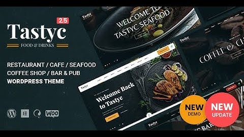 Restaurant WordPress Theme - Tastyc v2.x: How to install theme and import demo data