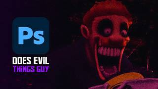 Making Does Evil Things Guy in Photoshop | FNF: Jeffy's Infinite Irida