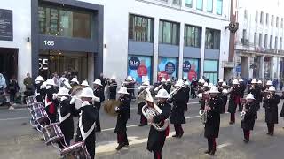 The Lord Mayor's Show 2022 the Band of the Royal Marines