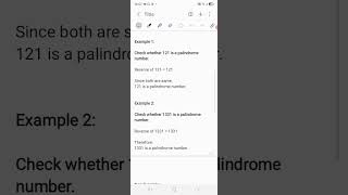 Palindrome Numbers Explained Simply 🔢✨#maths #learning