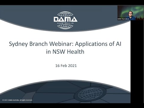 Sydney Branch Webinar Applications of AI in NSW Health