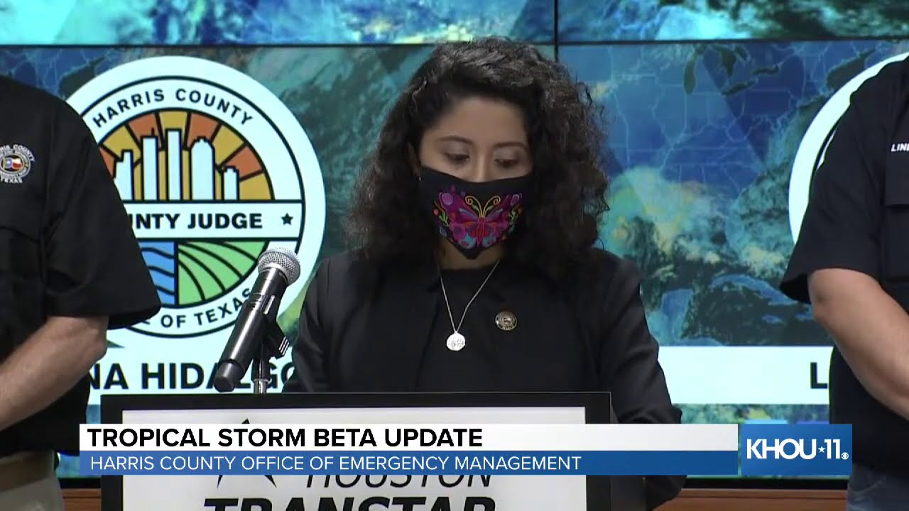 Watch Live: Harris County officials give update on Tropical Storm Beta ...