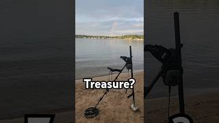 Treasure? See It? #metaldetecting #minelabmanticore #manticoreminelab #rainbow #beachmetaldetecting