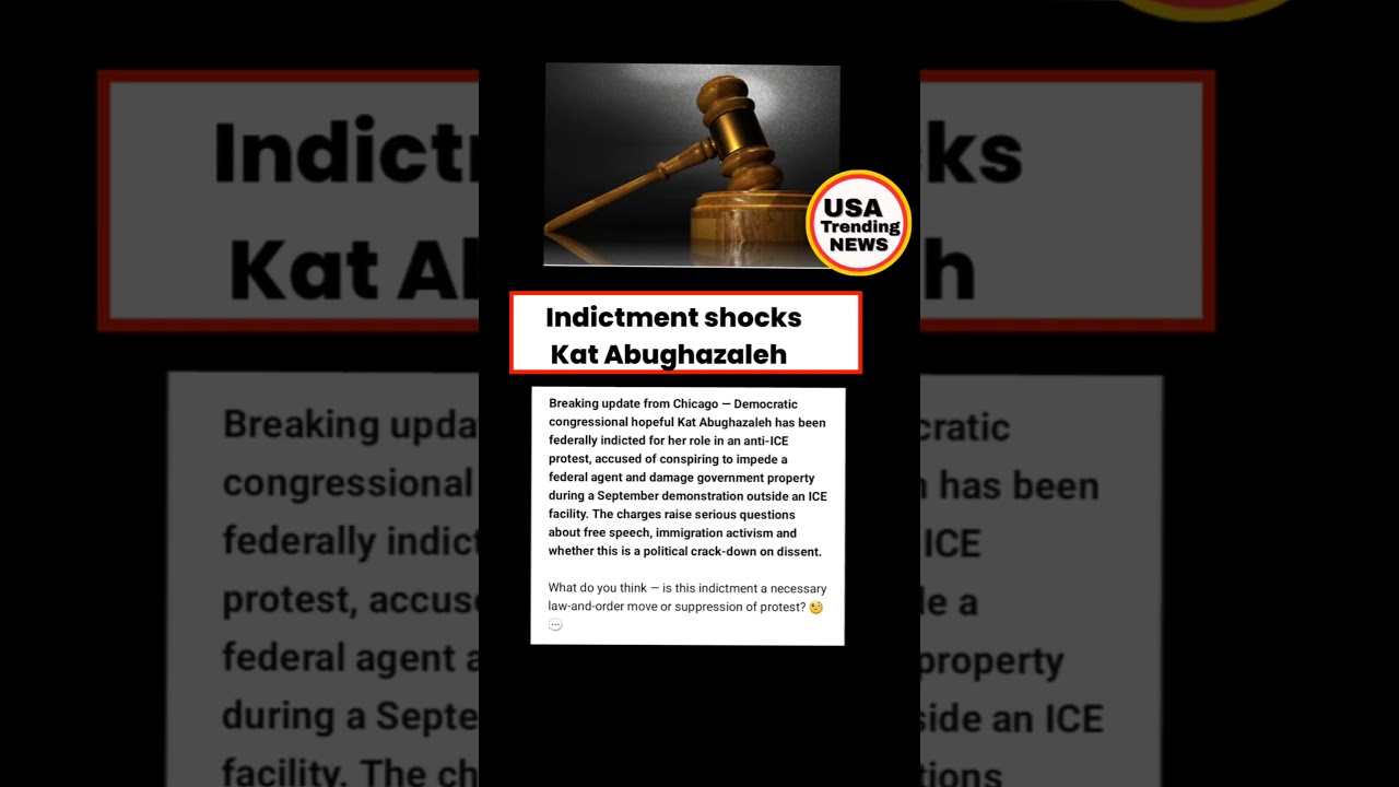 Kat Abughazaleh indicted anti-ICE protest | Congressional candidate charged