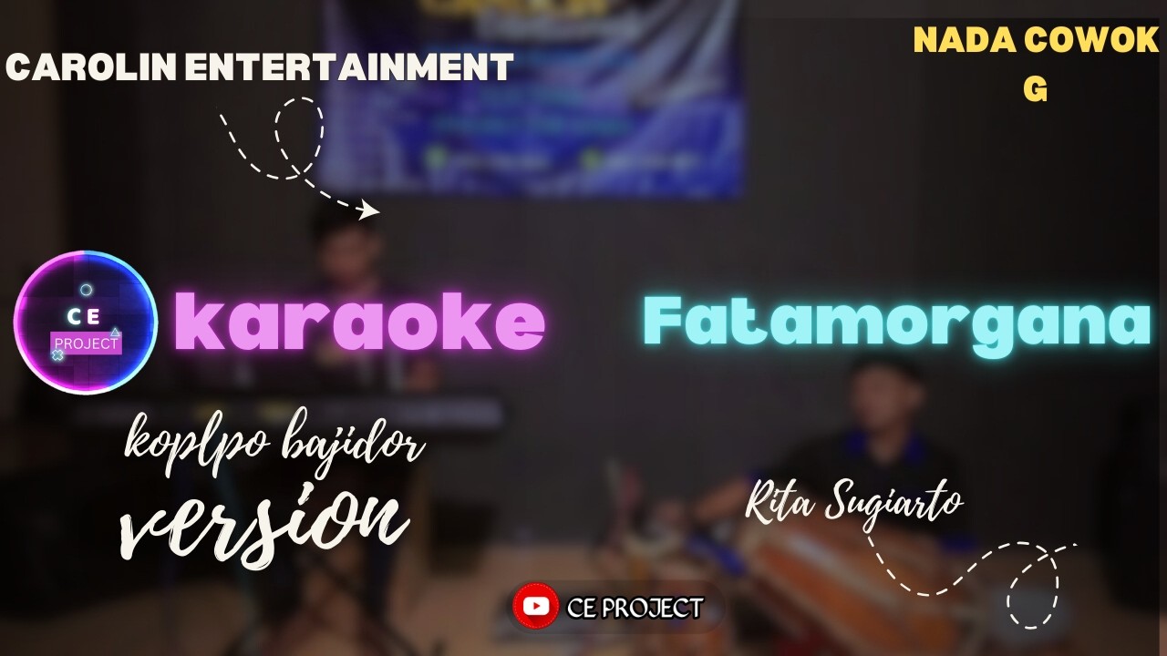 Fatamorgana - Rita Sugiarto ( karaoke ) nada cowok chord G || koplo bajidor version