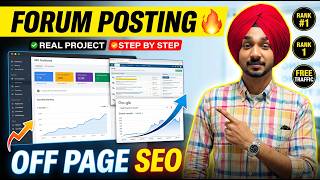 Off Page SEO Forum Posting Tutorial 🔥 | Real Website Project Step-by-Step Guide