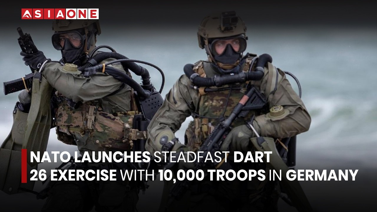 NATO Launches Steadfast Dart 26 Exercise with 10,000 Troops in Germany | Asia One News