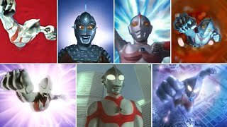 All Showa Ultraman Transformations (Ultraman - Zearth)