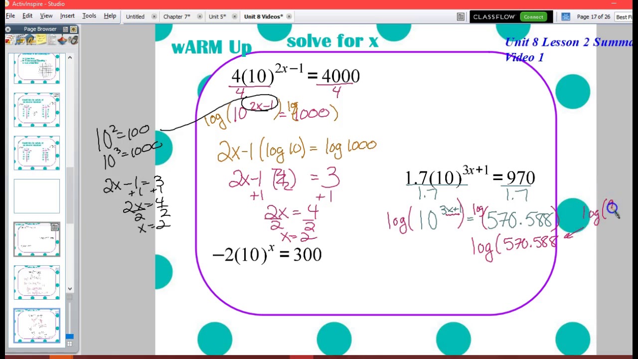Unit 8 Lesson 2 Summary Video 1 - YouTube