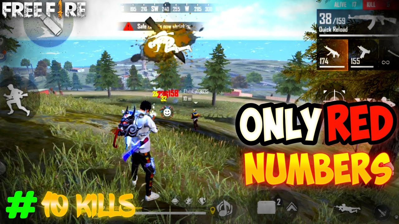 Only Red Numbers😲|classic squad|10 kills|Free Fire|GamerSleek