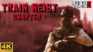 Red Dead Redemption 2 - First Train Robbery / Leviticus Cornwall Train Robbery - 4K 30FPS HDR