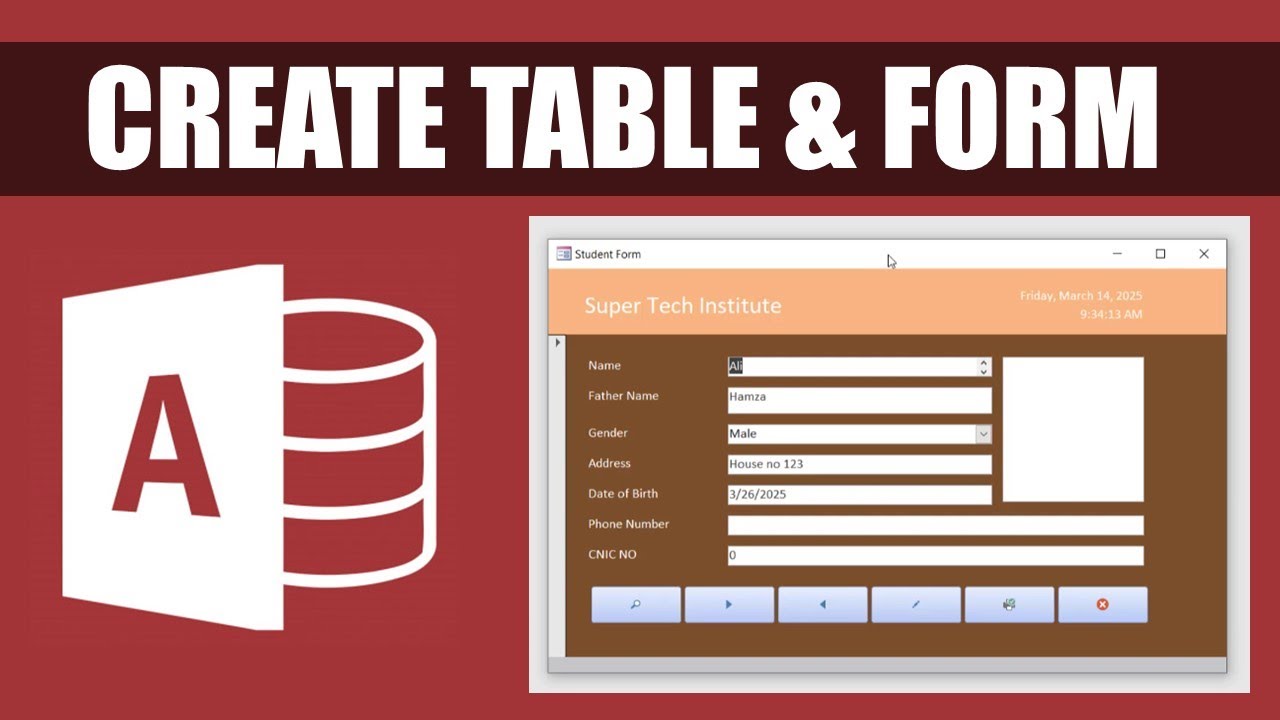Microsoft Access Complete Tutorial | Table Design, Form Design, Buttons & Database Step by Step