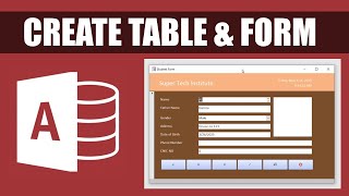 Microsoft Access Complete Tutorial | Table Design, Form Design, Buttons & Database Step by Step screenshot 2
