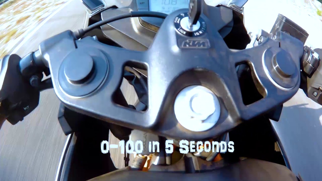 KTM RC390 0-100 in 5 Seconds