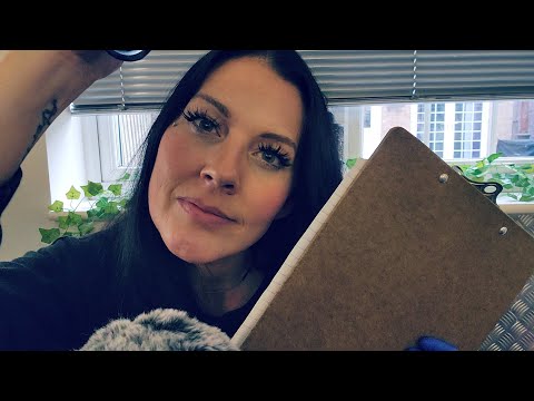 ASMR- Varied Check Up (Personal Attention Close Up: Eye Exam, Ear Cleaning, & More) 👁👂