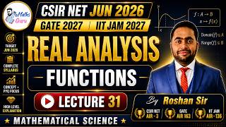 CSIR NET JUN 2026 | MATHEMATICAL SCIENCES | REAL ANALYSIS | LEC 31