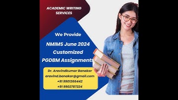 NMIMS June 2024 Customized PGDBM Assignments I Customized June 2024 NMIMS MBA Assignments
