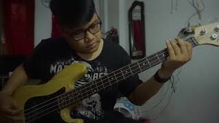 Video thumbnail of "THREESIXTY SKATEPUNK | MENGHILANG DAN BERARTI [BASS COVER]"