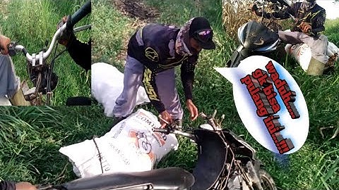 Ojek jagung bukan kaleng kaleng terjatuh, setang motor sampai patah | tukang ojek jagung