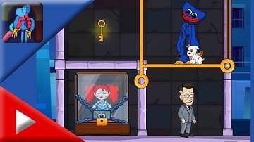 Huggee Pin Rescue Puzzle Game - New Gameplay All Levels