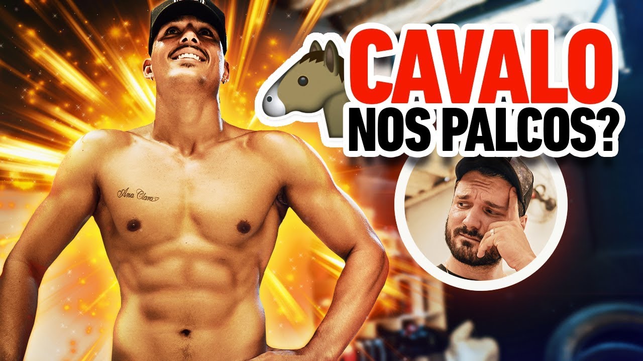 🐴 CAVALO TENTA POSAR PARA MEN'S PHYSIQUE suplementos vitaminicos