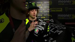 Bezzecchi's stealth winter test helmet! 😎 Information