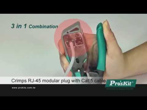 Pro'sKit CP-333 Modular Plug Crimping Tool