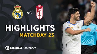 Resumen de Real Madrid vs Granada CF (1-0)