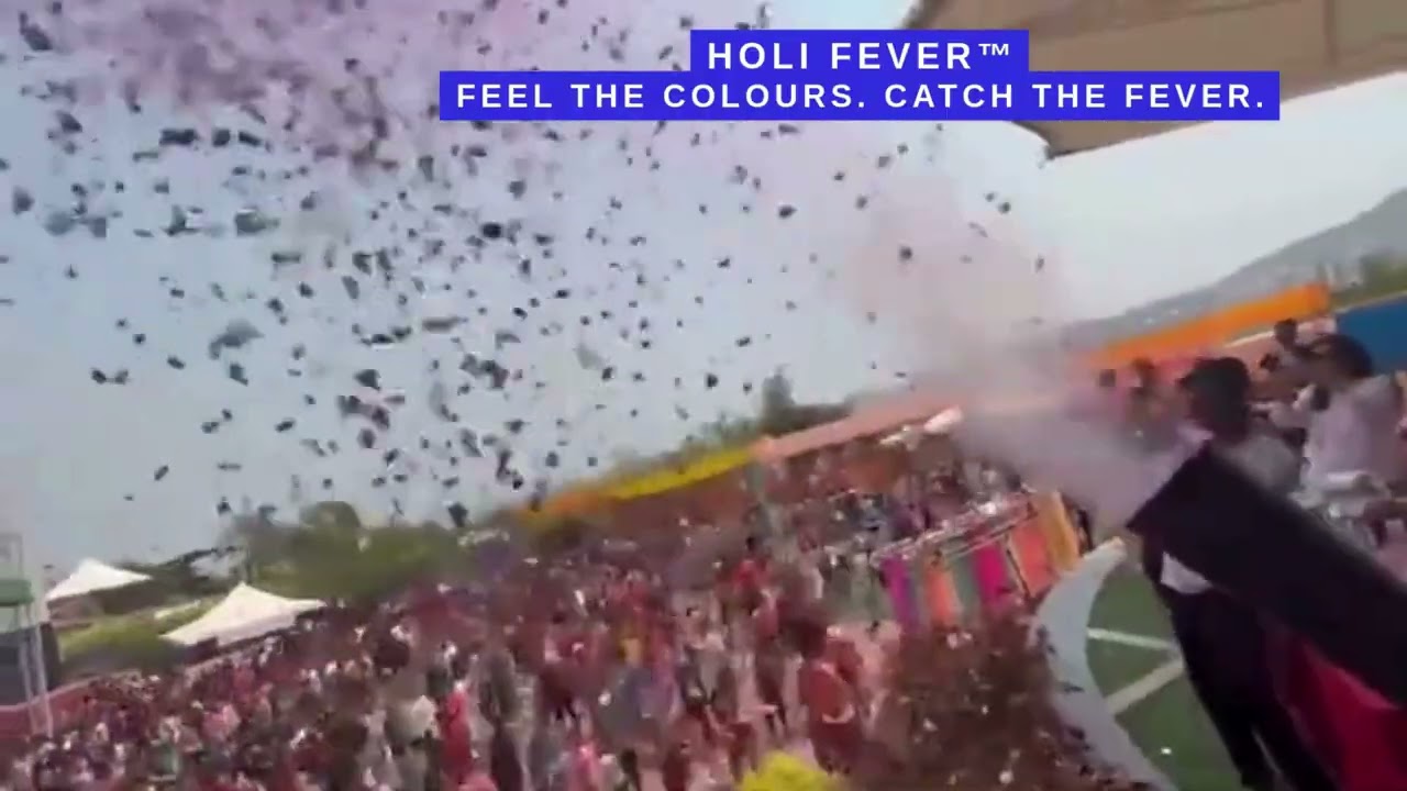 HOLI FEVER™ Live Crowd + Confetti Blast 🎉🌈 | Feel the Colours! 