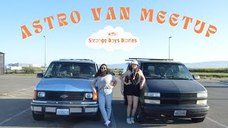 Beach Camping in my Chevy Astro and Meeting Up With A Vanlifer (feat. @strangedaysdiaries)