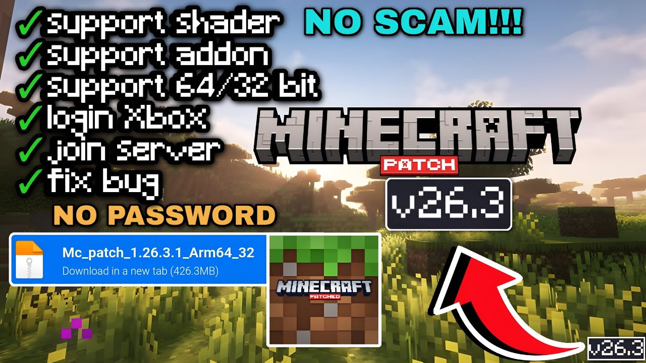 NEW UPDATE || MCPE PATCH 1.26.3.1‼️|| FIX BUG & RINGAN || MINECRAFT ...