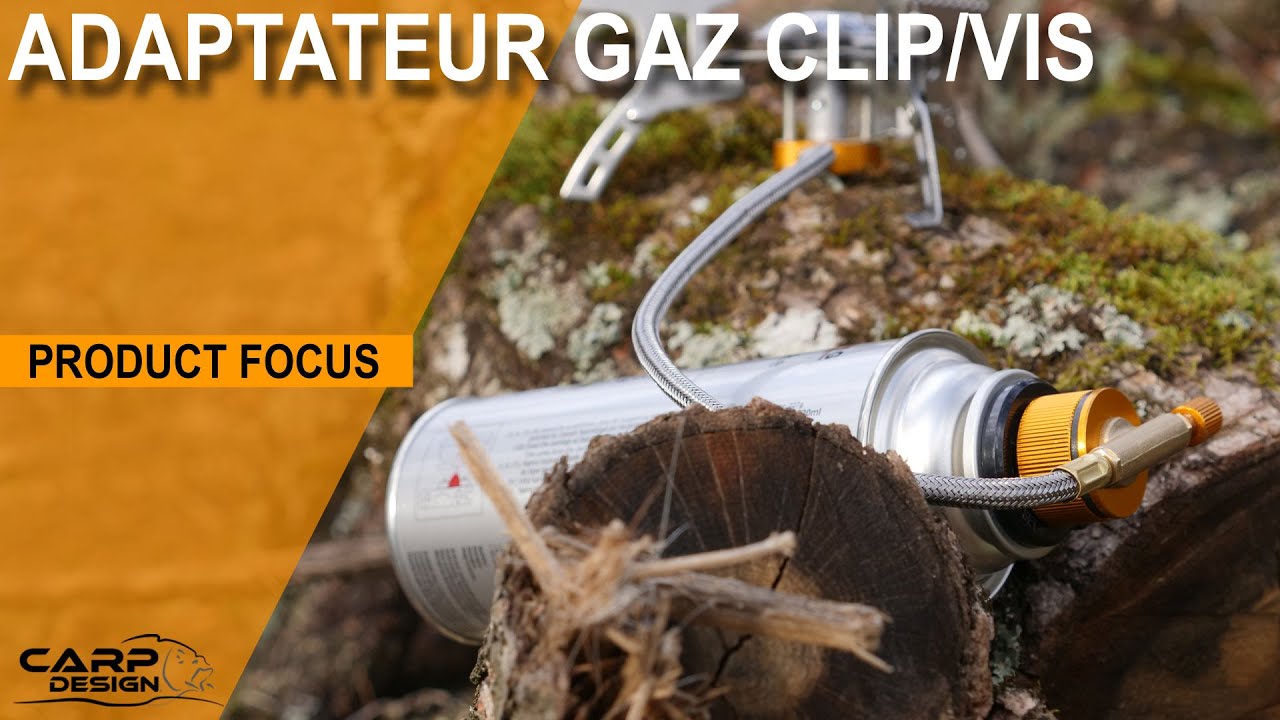 Adaptateur Bouteille de Gaz Clip/Pas de Vis - Carp Design 