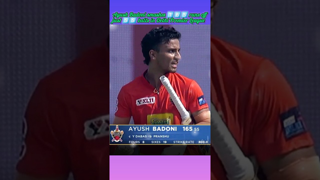 Ayush Badoni smashes 1️⃣6️⃣5️⃣ runs off just 5️⃣5️⃣ balls in 