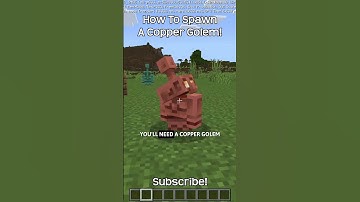 How To Spawn A Copper Golem In Minecraft?!