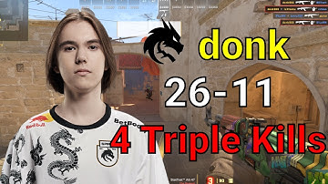 CS2 donk POV Faceit Mirage (26-11) | 23 Headshots 88% | 2024/10/06 | #cs2 #csgo