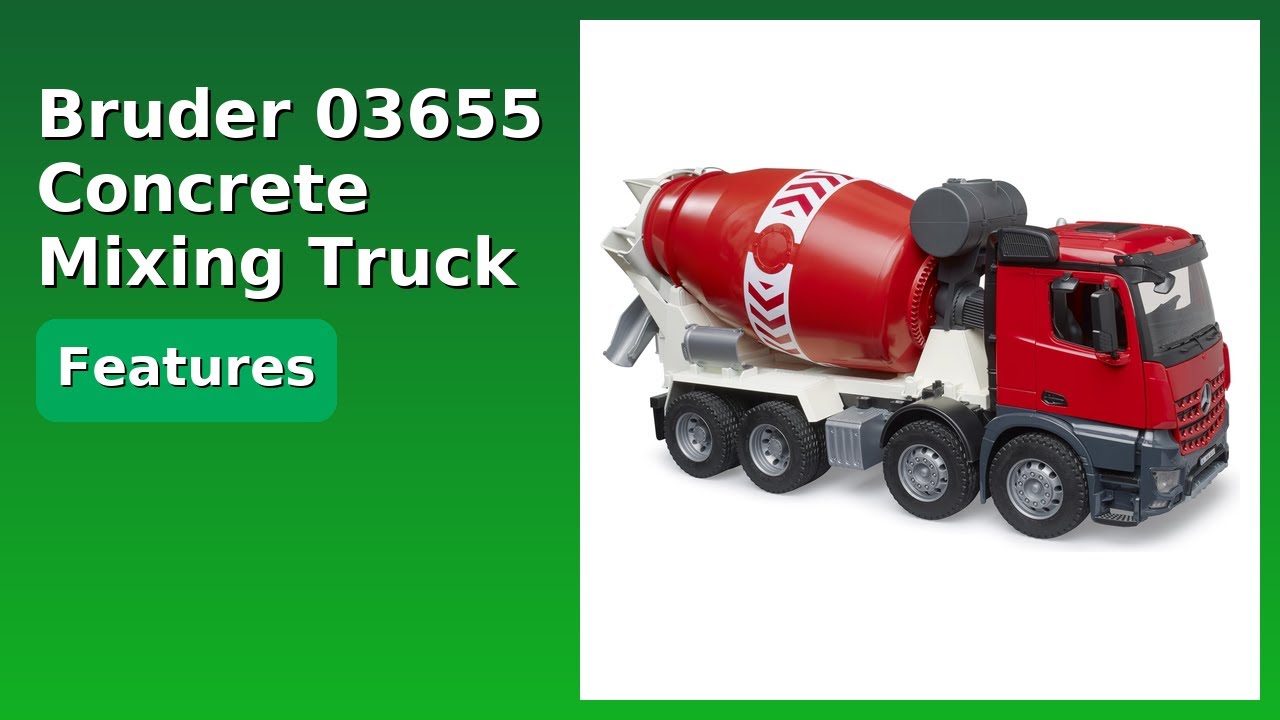 REVIEW (2026): Bruder 03655 Concrete Mixing Truck. ESSENTIAL